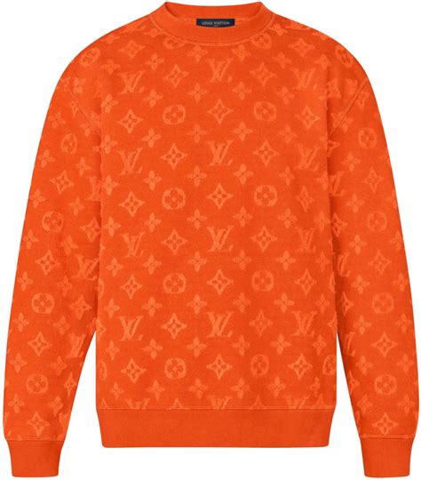 louis vuitton monogram pullover orange|louis vuitton hoodie.